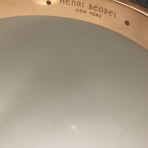 Henri Bendel Rare Rivet Enameled Swarovski Bangle - Picture 2 of 11